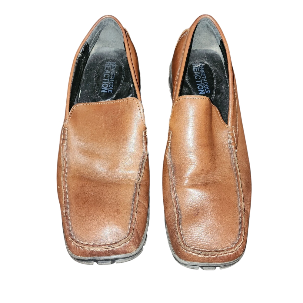 Kenneth Cole Reaction Tan Leather Men's Slip-Ons
